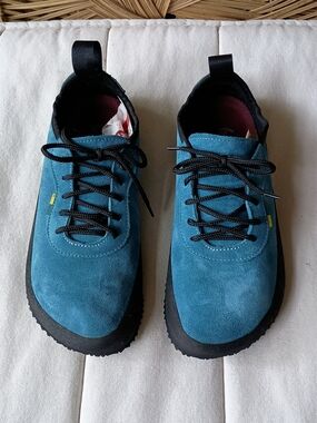 Be Lenka Blue Suede Leather Barefoot Lace-Up Shoes_7